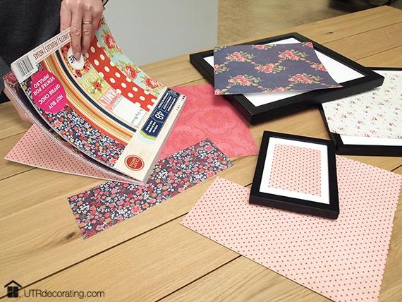 Budget-friendly DIY art with colored paper